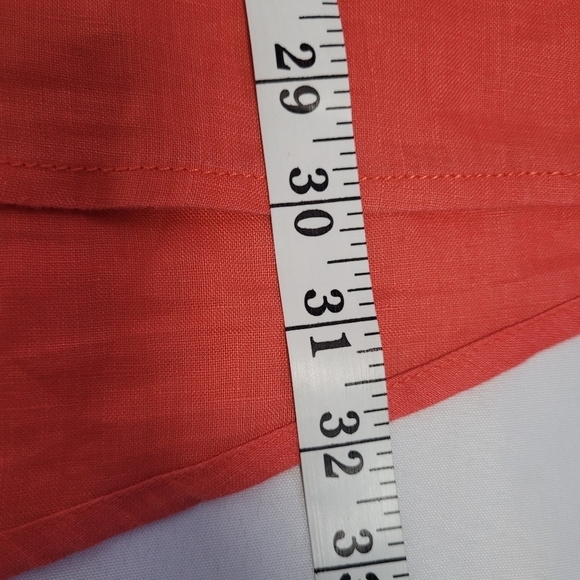 Jones & CO Jones New York 100% Linen Papaya Tunic Top Size 2X - Picture 5 of 8